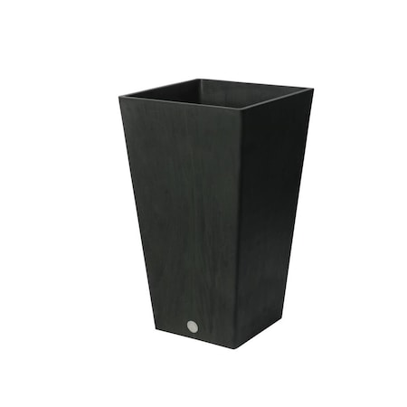 Algreen 24 x 14 x 14 in. Valencia Square Planter, Black 17335